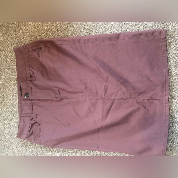 Zara Women's Denim Jeans Skirt Purple XS/EU34/US2 - Picture 2 of 10